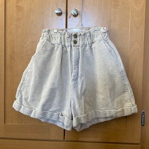 Corduroy mom shorts